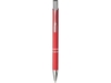 Ручка металлическая шариковая Moneta с антискользящим покрытием (красный)  (Изображение 2)