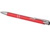 Ручка металлическая шариковая Moneta с антискользящим покрытием (красный)  (Изображение 4)