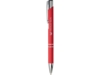 Ручка металлическая шариковая Moneta с антискользящим покрытием (красный)  (Изображение 5)