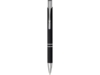 Ручка металлическая шариковая Moneta с антискользящим покрытием (черный)  (Изображение 2)