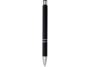 Ручка металлическая шариковая Moneta с антискользящим покрытием (черный)  (Изображение 3)