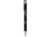 Ручка металлическая шариковая Moneta с антискользящим покрытием (черный)  (Изображение 5)