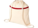 Рюкзак Oregon с карманом на молнии (красный/натуральный) 