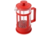 Подарочный набор с чаем, кружкой и френч-прессом Чаепитие (красный/красный/прозрачный)  (Изображение 6)