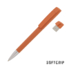 Ручка с флеш-картой USB 8GB «TURNUSsoftgrip M» (оранжевый) (Изображение 1)