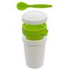 Ланч-бокс Cereal to go Green Line с ложкой (салатовый) (Изображение 2)