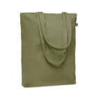 Холщовая сумка для покупок 270 (зеленый-зеленый)