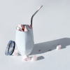 Набор многоразовых трубочек Оnlycofer white (стальной) (Изображение 4)