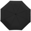 Зонт складной Manifest Color со светоотражающим куполом, черный (Изображение 1)