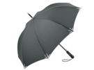 Зонт-трость Safebrella с фонариком и светоотражающими элементами (серый) 