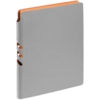 Ежедневник Flexpen, недатированный, серебристо-оранжевый, с белым блоком (Изображение 1)