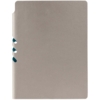 Ежедневник Flexpen, недатированный, серебристо-бирюзовый, с белым блоком (Изображение 4)