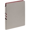 Ежедневник Flexpen, недатированный, серебристо-бордовый, с белым блоком (Изображение 1)