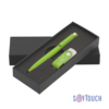 Набор ручка + флеш-карта 8 Гб в футляре, покрытие soft touch (зеленое яблоко) (Изображение 1)