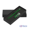 Набор ручка + флеш-карта 8 Гб в футляре, покрытие soft touch (темно-зеленый) (Изображение 1)