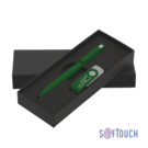 Набор ручка + флеш-карта 8 Гб в футляре, покрытие soft touch (темно-зеленый)