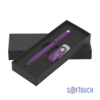 Набор ручка + флеш-карта 8 Гб в футляре, покрытие soft touch (фиолетовый) (Изображение 1)