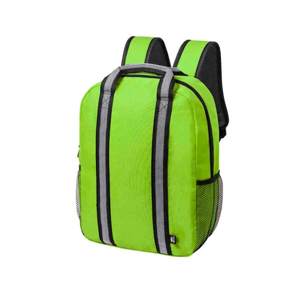 Рюкзак "FABAX", ярко-зеленый, 38 x 28 x 12  см, 100% переработанный полиэстер 600D (Изображение 1)