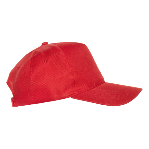 Бейсболка STAN 5 клиньев полиэстер 150, 10P (Красный) (Изображение 2)