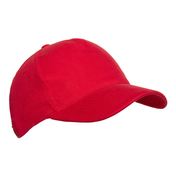 Бейсболка STAN 5 клиньев хлопок 280, 11 (Красный) (Изображение 1)