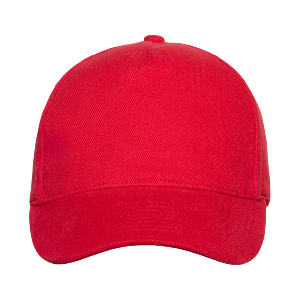 Бейсболка STAN 5 клиньев хлопок 280, 11 (Красный) (Изображение 3)