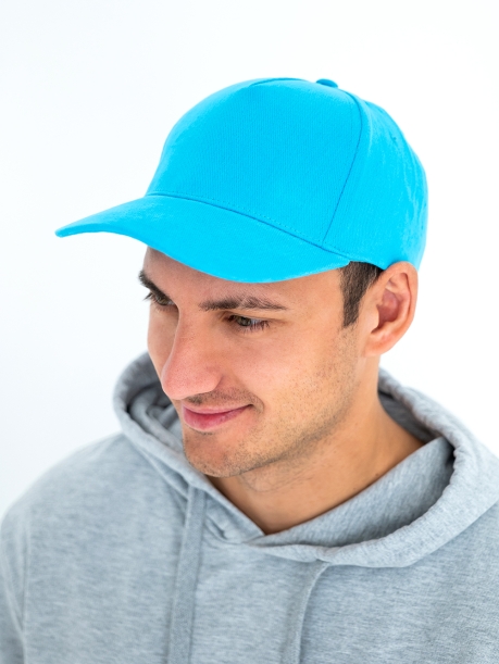 Бейсболка STAN 5 клиньев хлопок 280, 11 (Красный) (Изображение 5)