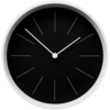 Часы настенные Neo, черные с белым (Изображение 1)