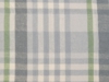 Плед Liner хлопковый с бахромой (серый/фисташковый)  (Изображение 3)