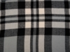 Плед Liner хлопковый с бахромой (черный/серый)  (Изображение 3)