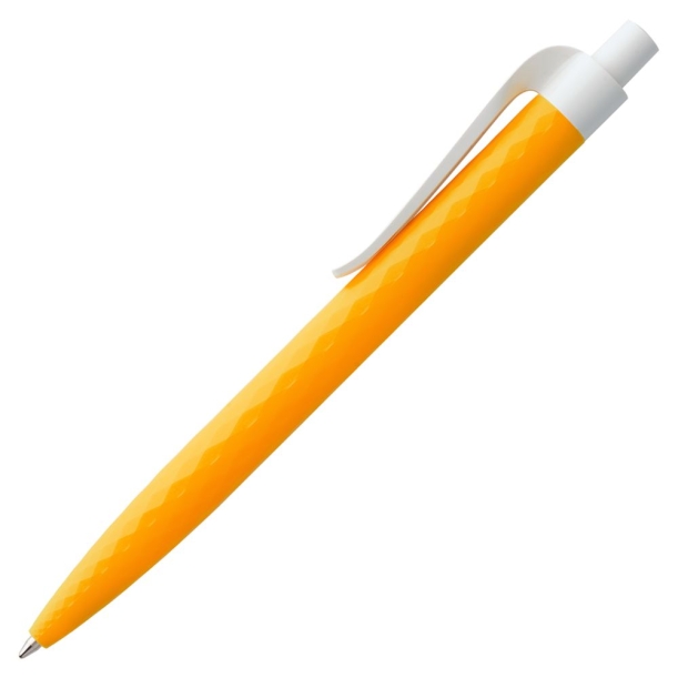 Ручка шариковая Prodir QS01 PMP-P, оранжевая с белым (Изображение 2)