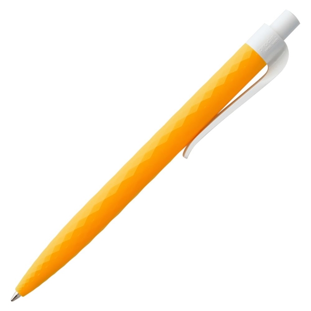 Ручка шариковая Prodir QS01 PMP-P, оранжевая с белым (Изображение 4)