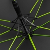 Зонт-трость с цветными спицами Color Style, зеленое яблоко, с серой ручкой (Изображение 4)