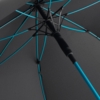 Зонт-трость с цветными спицами Color Style, бирюзовый (Изображение 3)