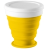 Складной стакан с крышкой Astrada, желтый (Изображение 1)