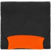 Шарф Snappy, темно-серый с оранжевым (Изображение 1)
