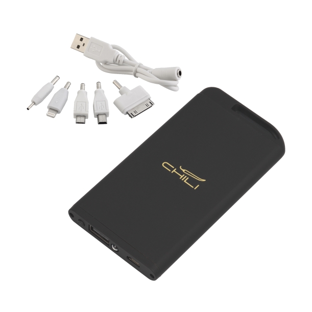 Зарядное устройство "Theta" с фонариком, 4000 mAh, покрытие soft touch (Изображение 2)