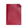 Чехол для паспорта PURE 140*100 мм., застежка на кнопке, натуральная кожа (фактурная), красный (Изображение 1)
