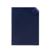 Чехол для паспорта PURE 140*100 мм., застежка на кнопке, натуральная кожа (фактурная), синий (Изображение 1)