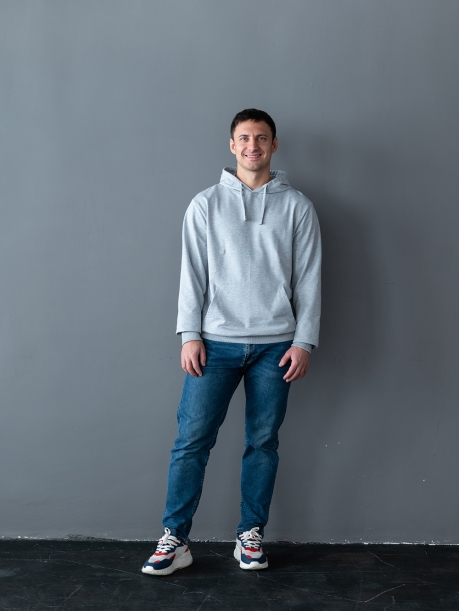 Худи унисекс STAN футер без начёса 260, 23 (Синий) 42/XXS (Изображение 6)