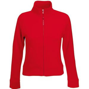 Толстовка "Lady-Fit Sweat Jacket", красный_XS, 75% х/б, 25% п/э, 280 г/м2 (Изображение 1)