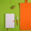 Набор подарочный WHITE&YOU: бизнес-блокнот, ручка, сумка, бело-оранжевый (Изображение 1)