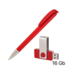 Набор ручка + флеш-карта 8Гб в футляре (красный) (Изображение 2)
