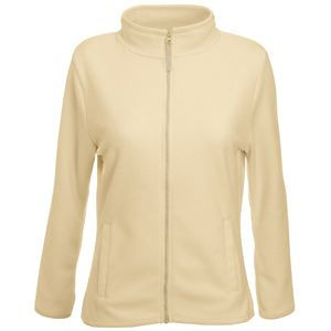 Толстовка "Lady-Fit Micro Jacket", бежевый_XS, 100% п/э, 250 г/м2 (Изображение 1)