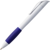 Ручка шариковая Grip, белая с синим (Изображение 2)