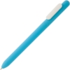 Ручка шариковая Swiper Soft Touch, голубая с белым (Изображение 1)