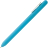 Ручка шариковая Swiper Soft Touch, голубая с белым (Изображение 3)
