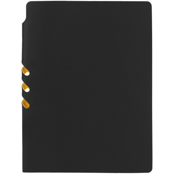 Ежедневник Flexpen Black, недатированный, черный с желтым (Изображение 4)