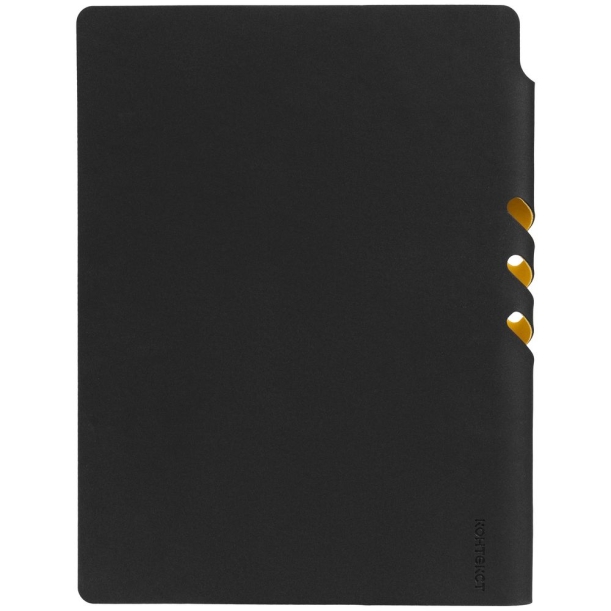 Ежедневник Flexpen Black, недатированный, черный с желтым (Изображение 5)