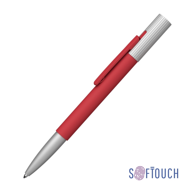 Ручка шариковая "Clas", покрытие soft touch (красный) (Изображение 1)