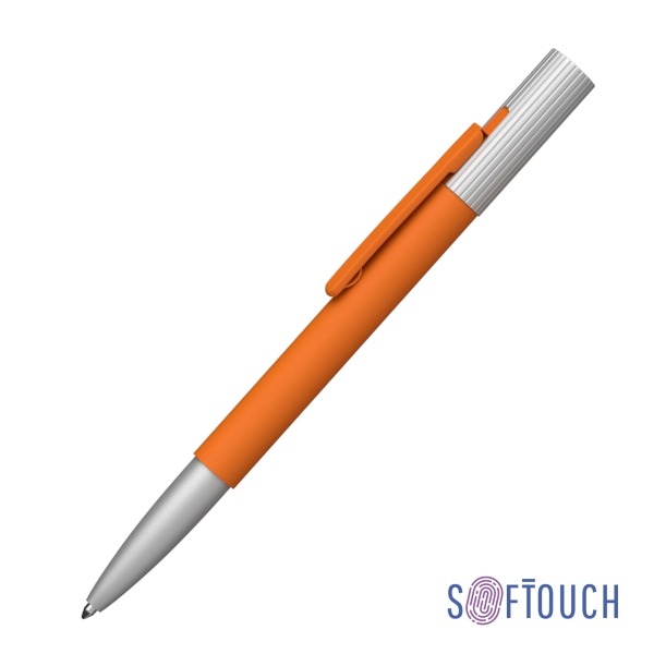 Ручка шариковая "Clas", покрытие soft touch (оранжевый) (Изображение 1)